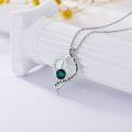 TOUPOP Sterling Silver Heart Pendant Necklace, Always My Mother Forever My Friend-0-3