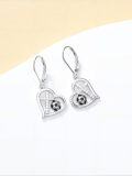 wholesale Sports Earrings For Women 925 Sterling Silver Cross Football/golf/soccer/volleyball/softball Earrings Sports Jewelry Birthday Christmas Gifts For Daughter -0-3