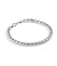 wholesale 925 Sterling Silver 7MM Thick Wheat Link Chain Bracelet for Men & Women-7.5 Inches