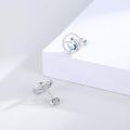 wholesale 925 Sterling Silver Blue Opal Shark Stud Earrings Sea Life s for Women-0-2