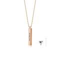 TOUPOP 10k 14k 18k Gold Cremation Urn Necklace With Engraved Name-0-2