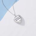 wholesale TOUPOP Heart Locket Necklace 925 Sterling Silver Love Locket That Holds Pictures Gifts For Women Her -0-4