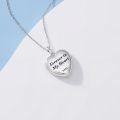 TOUPOP Sterling Silver Heart Locket Necklace That Holds Pictures Gift For Women-0-4