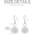 wholesale 925 Sterling Silver Celtic Knot Drop Earrings - Irish s for Women-0-3