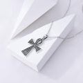 wholesale 925 Sterling Silver Ankh Pendant Necklace With Chain-0-2