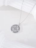 wholesale 925 Sterling Silver Celtic Knot Compass Graduation Cap Pendant Necklace-0-2