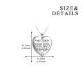 wholesale 925 Sterling Silver Heart-Shaped Pendant with Purple Stone - Always Remember You're Braver Motivational Jewelry for Women-0-33