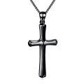 wholesale Black  Faith Hope Love Engraved Cross Pendant Necklace for Men/Women - Christmas Gift-0-0
