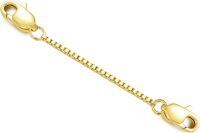 wholesale 10k Gold Double Spring Clasp Extension Chain-Style 10 2inch
