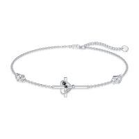 wholesale 925 Sterling Silver Cross Heart Paw Print Charm Bracelet for Nurses Vets Gifts-Veterinary-3