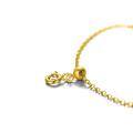 wholesale 18k Rose Gold Chain Bracelet With Ball Bead And Round Tag-0-7