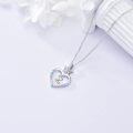 TOUPOP Sterling Silver Heart Crown Initial Pendant Necklace-0-4