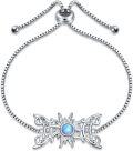 wholesale TOUPOP 925 Sterling Silver Celtic/sun And Moon/floral/hamsa Hand Bracelets For Women Girls Mothers Day Birthday Gifts -0-0