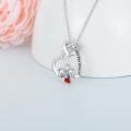 wholesale  Metal Austrian Crystal Elephant Koala Sloth Heart Pendant Necklace Valentine Gift -0-7
