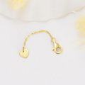 wholesale 14K Gold (Au585) Hypoallergenic Nickel-Free Jewelry Extender Chain - 1/2/3 Inch Lobster Clasp for Necklace Bracelet Anklet - Lead-Free Highly Polished Gift-Ready-0-3