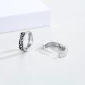 wholesale 925 Sterling Silver Music Notes Huggie Hoop Earrings for Women and Girls-0-1