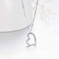 wholesale 14K Gold Open Heart Pendant Necklace for Women Minimalist Fine s for Her-0-4