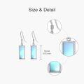 wholesale 925 Sterling Silver Moonstone Dangle Earrings, Elegant Hypoallergenic Fashion Jewelry for Women-0-4