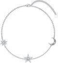 wholesale 925 Sterling Silver Lab Grown Diamond Sun Moon Star Bracelet for Women, Hypoallergenic, 8+6 Chain, Gift for Her, Mom, Wife, Girlfriend-0-0