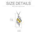 TOUPOP 925 Silver Birthstone Sister Necklace Pendant Gift-0-4