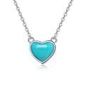 wholesale 925 Sterling Silver Heart Pendant Necklace-0-0