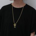 wholesale 925 Sterling Silver Antler Cross Pendant Necklace-0-3