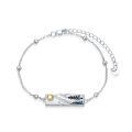 TOUPOP Sterling Silver Abalone Shell Mountain Bracelet Nature Jewelry Gift-0-0