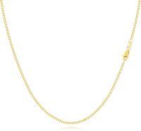 wholesale 14K Gold Box Link Chain Necklace - 6mm Width 30 Inches Long-0.8MM, Gold 16 Inch
