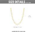 wholesale 14K Real Gold & Diamond-Cut Bead Ball Choker Necklace for Women, 17-0-2