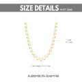 wholesale 14k Yellow Gold Faceted Ball Drop Dangle Chain Necklace For Women-0-2