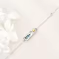 wholesale 925 Sterling Silver Feather Design Mountain Stone Bracelet for Women Gifts for Skiing and Hiking Enthusiasts-0-2