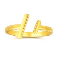wholesale 925 Sterling Silver Plus Sign Rings Wholesale With Minimalist Design-Double Slash