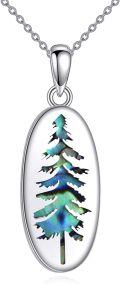 wholesale 925 Sterling Silver Turquoise Malachite Tree Pendant Necklace for Women Gifts-0-0