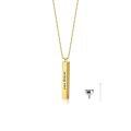 TOUPOP 10k 14k 18k Gold Cremation Urn Necklace With Engraved Name-0-0