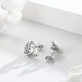 wholesale 925 Sterling Silver Celtic Triquetra Stud Earrings - Vintage Irish  for Women-0-1