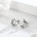 wholesale 925 Sterling Silver Celtic Triquetra Stud Earrings - Vintage Irish  for Women-0-1