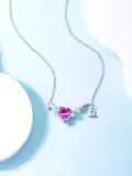 TOUPOP Sterling Silver Stone Astrology Zodiac Constellation Necklace-0-2