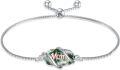 wholesale 925 Sterling Silver Opal Mom Charm Bolo Bracelet for Women-0-31