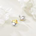 wholesale 925 Sterling Silver Chick in Egg Stud Earrings-0-4