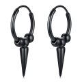 wholesale 925 Sterling Silver Hoop Earrings Wholesale With Spikes-0-0