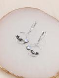wholesale 925 Sterling Silver Moonstone Heart Cat Dangle Earrings - Adorable Animal Jewelry for Women and Girls-0-2