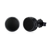 wholesale 925 Sterling Silver Black Onyx Zircon Celtic Viking Stud Earrings Hypoallergenic Punk Gothic Jewelry for Women Men-Black onyx-L-Black onyx-L