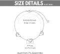 wholesale 10K Gold CZ Three Heart Bracelet for Women 6 8 8 4 Inch-0-2