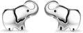 wholesale 925 Sterling Silver Elephant Stud Earrings & Matching Pendant Set for Women and Girls - Good Luck Charm -0-0