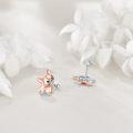 wholesale 925 Sterling Silver Pink Elephant Stud Earrings for Women Animal -0-2