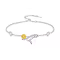 TOUPOP Sterling Silver Insect Bracelet with Stones-0-0