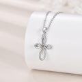 wholesale  925 Sterling Silver Celtic Cross Necklace for Ashes – Hypoallergenic Memorial Jewelry Gift for Women, Mom, Wife, Sister, Grandma-0-4