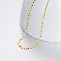 wholesale 18K Gold Oval Bead Chain Necklace for Women 60cm Length-0-1