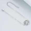 wholesale 925 Sterling Silver Hummingbird Circle Anklet - Mothers Day Gift-0-2