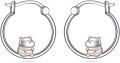 wholesale 925 Sterling Silver Pig Hoop Earrings - Cute Animal  for Women-0-0